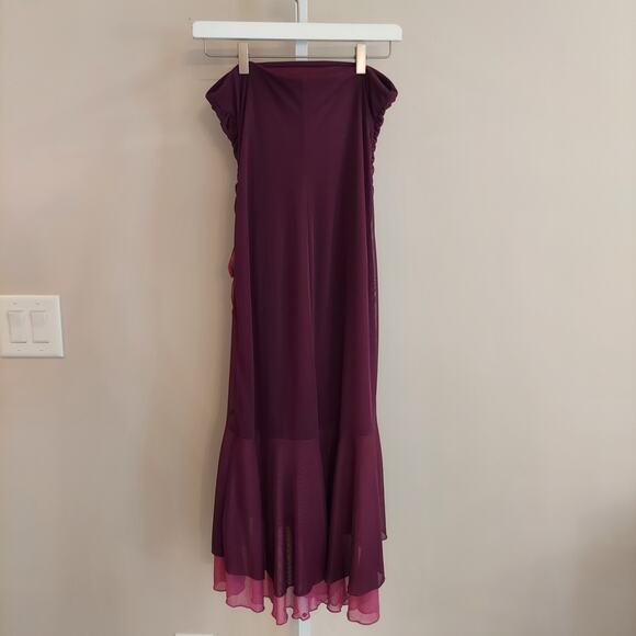 Vintage City Triangles Strapless Dress Small 90s Y2K Fairy Whimiscal Bling - Picture 5 of 7